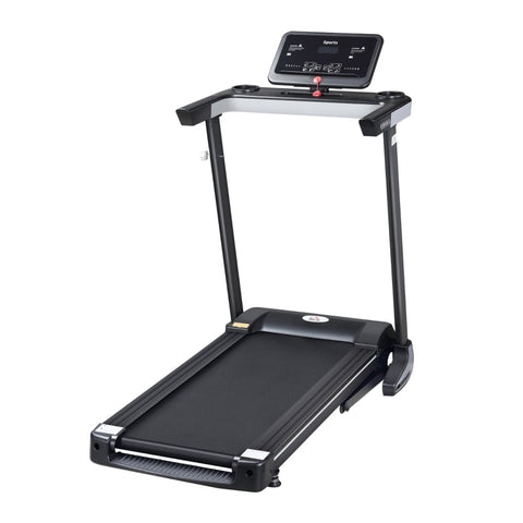 Rootz Treadmill - Electric Treadmill - Folding Treadmill With 12 Programs And Mobile Phone Holder - Steel - Black - 71 x 128 x 122 cm