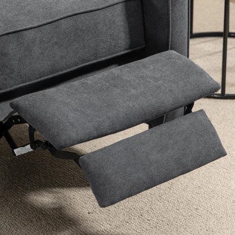 Rootz Relaxation Chair - Armchair - Lounge Chair - TV Chair - 145° Tiltable - Adjustable Backrest - Polyester - Grey - 68 x 87 x 100 cm