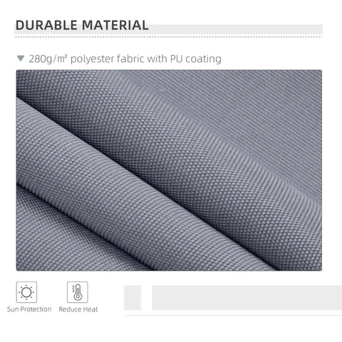 Rootz Awning - Manual Retractable Awning - Aluminum Awning - Articulated Awning - Grey - 4m x3m