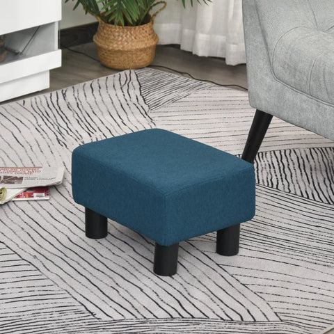 Rootz Footstool - Stool - Blue - 40W x30D x 24H cm