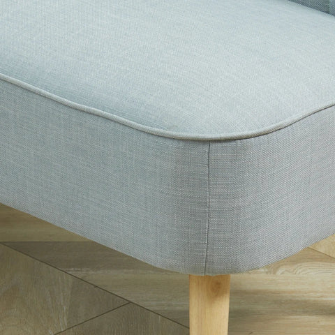 Rootz Sofa - 2-seater Fabric Sofa - Sofa Seating - Lounge Sofa - Light Green - 117 X 56.5 X 77 Cm