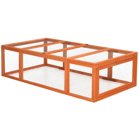 Rootz Tierstall – Kleintierstall – Kleintiergehege – zu öffnen – 180 L x 90 B x 48 H cm