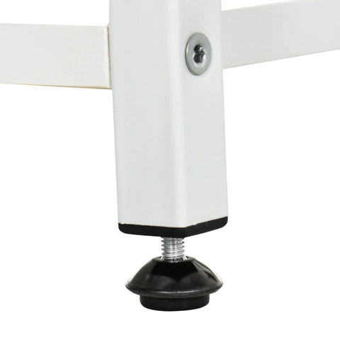 Rootz Flower Stand - Plant Stand - 7 Tier - Indoor - Outdoor - Steel - White - 65 x 23 x 94.5cm