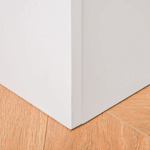 Rootz Children's Bench - Storage Space - 2-in-1 Chest Bench - Toy Box - Storage Chest - 3-8 Years Children's Furniture - White - 58 x 43 x 30 cm