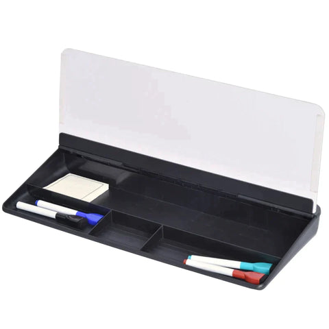 Rootz Desk Organizer - Tablet Desk Organizer - Stand Desk Organizer - Wit/Zwart - 45.3 X 20.5 X 5.3 Cm