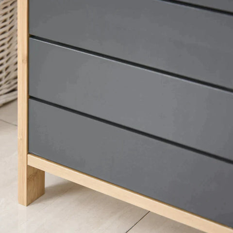 Rootz Bathroom Cabinet - Multi-function Cabinet - Cabinet - Adjustable Cabinet - Grey