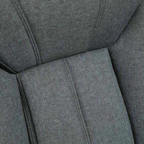 Rootz Office Chair - Office Chair With Rocker Function - Ergonomic Chair - Desk Chair - Swivel Chair With Backrest - Height-adjustable - Grey - 65 x 78 x 110-120 cm