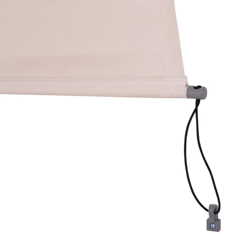 Rootz Verticale Luifel - Balkonluifel - Luifel - Raamrol - Creme Wit - 140 x 250 cm