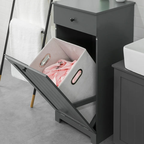 Rootz Badezimmer-Wäschekorb, Wäscheschrank, Badezimmer-Aufbewahrung – Schrank mit Schublade