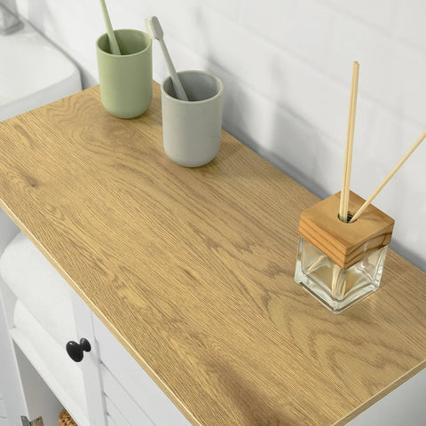 Rootz Badkamerkast - Badkameropbergkast - Kast met 2 Deuren, B60 x D30 x H82cm