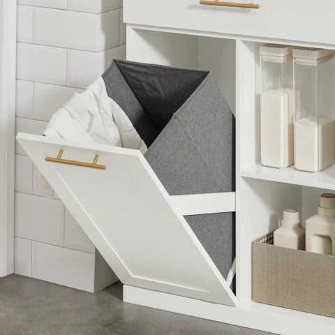 Rootz Wäschekorb, Wäscheschrank, Badezimmerschrank, Aufbewahrungsschrank mit Schublade und Ablagefächern