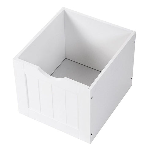 Rootz Bathroom Cabinet - Bathroom Shelf - Bathroom Dresser - Vanity Cabinet - Bathroom Storage Cabinet - Floor-Standing Bathroom Cabinet - With 2 Drawers - White - 30 x 89 x 30 cm (W x H x D)