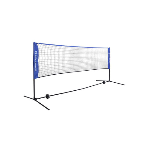 Rootz Badminton Net - Portable Badminton Net - Outdoor Badminton Net - Adjustable - Foldable - Iron Pipes + Pe Mesh + Oxford Fabric - Black - 300 x 155 x 103 cm (W x H x D)