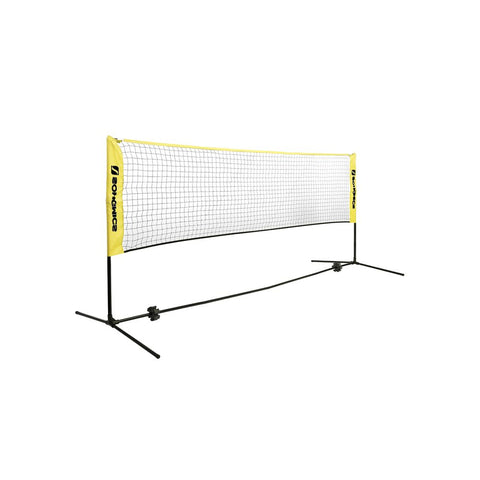 Rootz Badmintonnet - Draagbaar Badmintonnet - Verstelbaar Badmintonnet - Duurzaam - Binnen - Buiten - Achtertuin - Sportclubs - Scholen - Zwart-Geel - 300 x 103 x 155 cm (L x B x H)