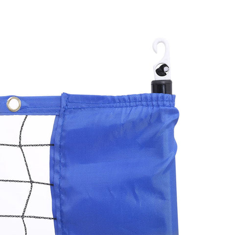 Rootz Badminton Net - Badminton Net With Metal Frame - Portable Badminton Net - Indoor Badminton Net - Foldable Badminton Net - Heavy-duty Badminton Net - Iron Pipes + Pe Mesh + Oxford Cloth - Black + Blue - 500 x 155 x 103 cm (W x H x D)