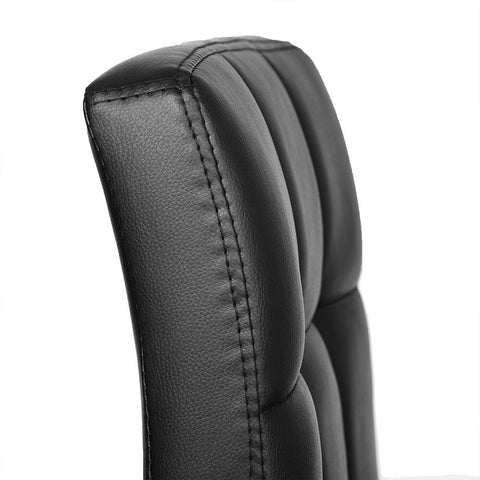 Rootz Barhocker – 2er-Set Barhocker – verstellbarer Barhocker – drehbarer Barhocker – moderner Barhocker – industrieller Barhocker – gepolsterter Barhocker – Schwarz – 44,5 x (95–115) x 38 cm (B x H x T)