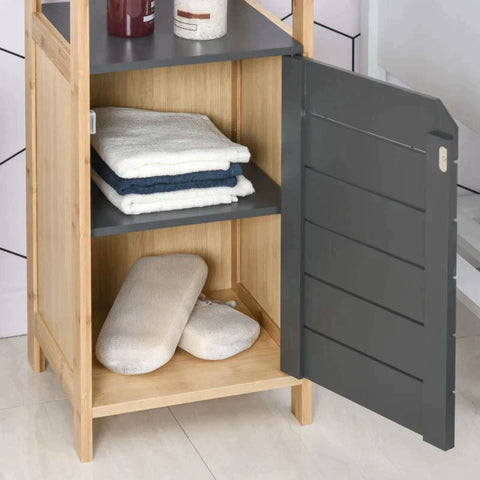 Rootz Bathroom Cabinet - Multi-function Cabinet - Cabinet - Adjustable Cabinet - Grey