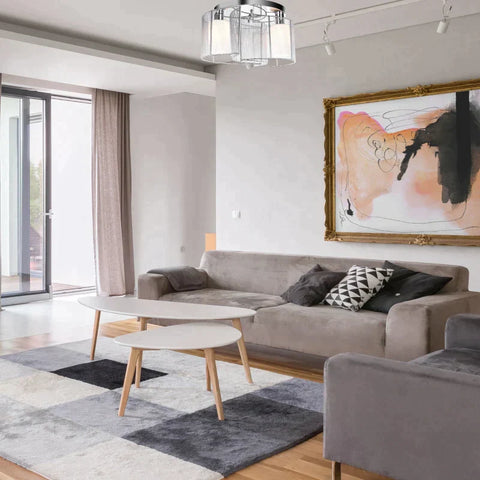 Rootz Ceiling Light - Ceiling Lamp - Metal/gGlass - 35 cm x 35 cm x 25 cm