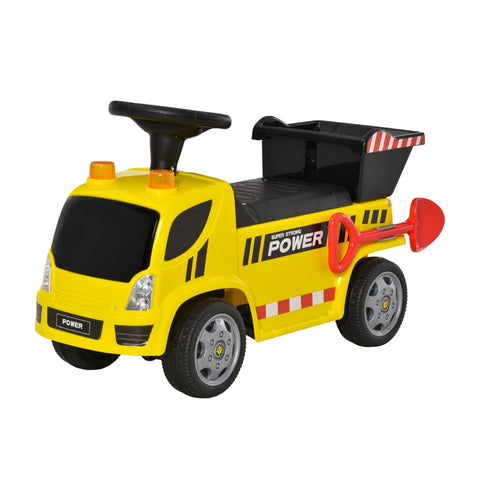 Rootz Children's Car - Slide-car - Push-on Car - Yellow - 72 x 28.2 x 42 cm