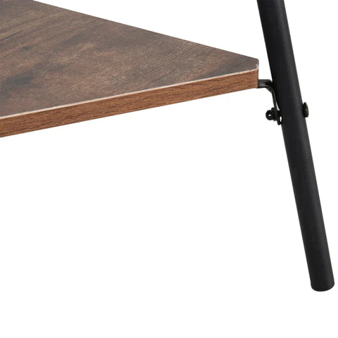 Rootz Coat Stand - Clothes Stand - 6 Hooks - Metal - Black - 32.5 x 45.5 x 182 cm