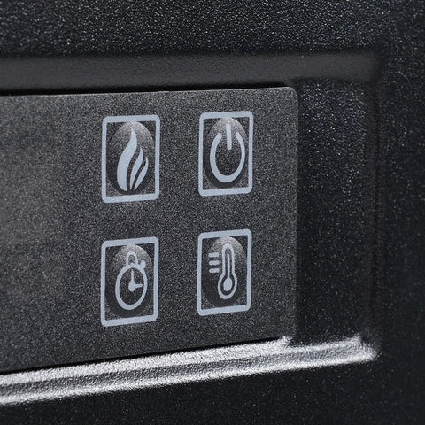 Rootz LED Electric Fireplace - Free-standing Fireplace - With Flame Effect - 1800/2000W Interior Heating - With Wooden Frame - Decorative Fireplac - MDF - White - 113 x 26.6 x 87.5 cm