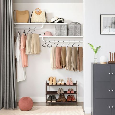 Rootz Hanger - Clothes Hanger - Set Of 20 Hangers - Coat Hanger - Garment Hanger - Clothing Hanger - Metal Hanger - Black - 38 x 0.5 x 14.5 cm