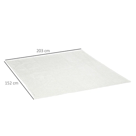 Rootz Fleece Blanket - Light & Soft - Indoor And Outdoor - Comfortable Blanket - Ideal Couple's Blanket - For 2 People - Cream White - 203L x 152W x 0.5D cm