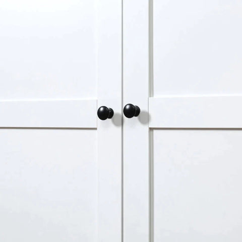 Rootz Cabinet - Storage Cabinet - Cupboard - Living Room Cabinet - Office Cabinet - White - 80Wx48Dx172H cm