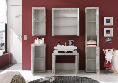 Rootz Bathroom Cabinet - Washbasin Cabinet - Gray - 72 x 56 x 34 cm