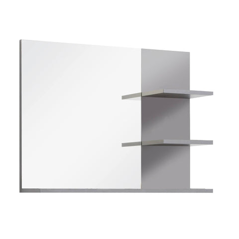 Rootz Bathroom mirror - Wall mirror - Gray - 72 x 57 x 20 cm