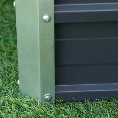 Rootz Tuinbed - Verhoogd Bed - Tuinbed Planter - Bloembak - Bloempot - Donkergrijs - 66 x 47 x 40 cm