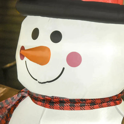 Rootz Snowman - Inflatable Snowman - Christmas Snowman - Christmas Decoration - Weatherproof - Polyester - 100 x 80 x 182 cm