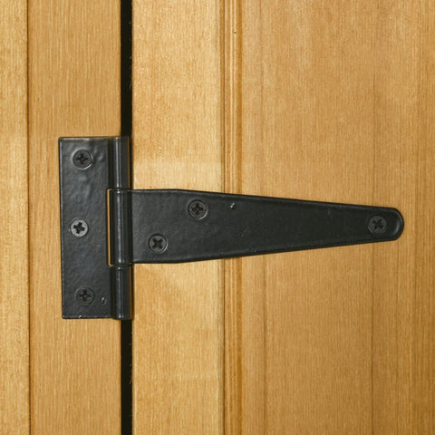 Rootz Garden Cabinet - Garden Shed - Tool Shed - Tool Shed With Shelves - Asphalt Roof - Window - Yellow + Green - 77 x 54.2 x 179 cm