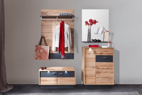 Rootz wall mirror - Spiegels - met Plank - 69 x 84 x 20 cm