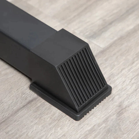 Rootz Hantelständer – Multifunktions-Langhantelablage – Höhenverstellbare Langhantel – Krafttraining – Bis zu 150 kg belastbar. Langhantelständer – Stahl – Zuhause – Fitnessstudio – Schwarz – 123–170 L x 103 B x 111–161 H cm