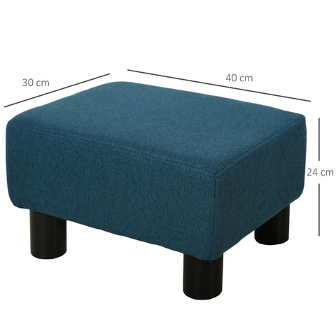 Rootz Footstool - Stool - Blue - 40W x30D x 24H cm