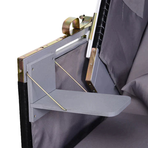 Rootz Beach Chair - Reclining Backrest -  2 People - Pillows - Decorative Cushions - Grey - 118 x 79 x 150cm