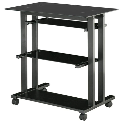 Rootz Computer Desk - Gaming Table - Gaming Desk - Desk - With Keyboard Shelf - 80 Cm X 51 Cm X 83 Cm