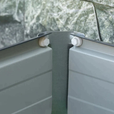 Rootz Tuinbed - Verhoogd Bed - Tuinbed Planter - Bloembak - Bloempot - Donkergrijs - 125 x 47 x 40 cm