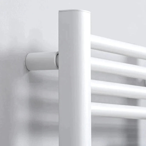 Rootz Towel Warmer - Bathroom Heater - 24/7 Programming - 4 Modes - Overheat Protection - Aluminum - White - 54cm x 4cm x 96cm