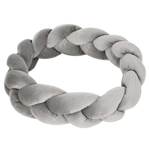 Rootz Pet Bed with Cushion - Cat Bed - Dog Basket - Washable - Gray - 55cm x 55cm x 14cm