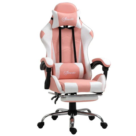 Rootz Gaming Chair - Bureaustoel - Computerstoel - Draaistoel - Bureaustoel - Roze - 64 cm x 67 cm x 127 cm