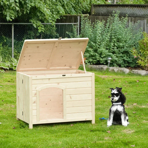 Rootz Haustierhaus – faltbares Haustierhaus – Tierheim – Katzentoilette – Massivholz – 78 cm x 51 cm x 62 cm