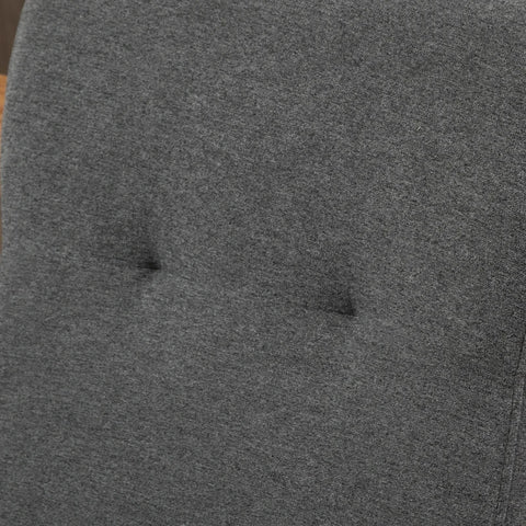 Rootz Kitchen Chairs - Dining Chairs - Set Of 2 - Living Room - Rubber Wood Frame - Linen Look - Linen-like Polyester - Gray - 50 x 62 x 96 cm