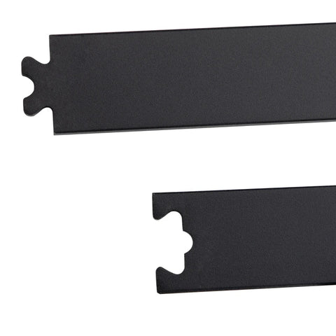 Rootz Sliding Door Fitting Set - Space-saving - Quiet - Universal - Black - 200 cm x 40 cm x 0.6 cm