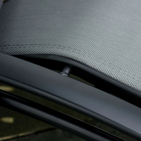 Rootz Sonnenliege – Gartenliegen – Relaxliege – mit Polster – Aluminium/Textil/Polyester – Grau – 171 L x 64 B x 82 H cm