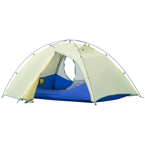 Rootz Tent - 2 Person Tent - With Carry Bag - Waterproof - Silicone Cloth/Aluminum - Cream White - 2.3 x 1.4 x 1.1m