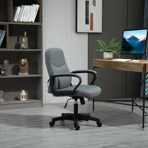 Rootz Massage Chair - Massage Office Chair - Office Chair - Swivel Chair - Grey