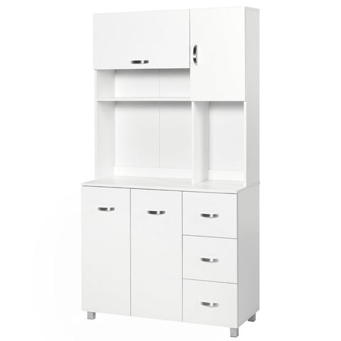 Rootz Kitchen Cabinet - Kitchen Storage - Storage Cabinet - Kitchen  Storage Cabinet - Cupboard Cabinets - White