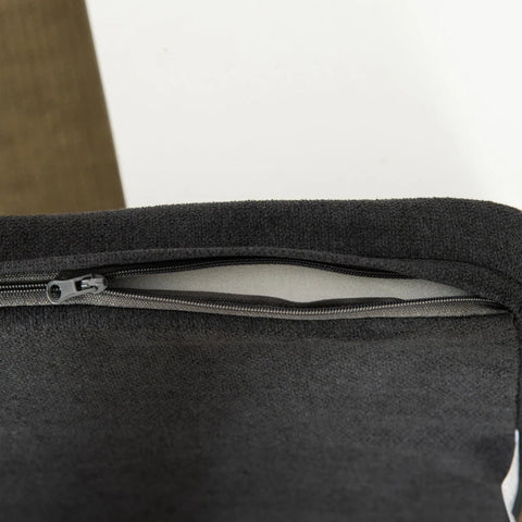 Rootz Pet Bed - Dog Sofa - Raised Pet Sofa - With Cushion - Cat Sofa - Dog Bed - Dog Sleeping Place - Oak/Black - 82 x 56 x 31.5 cm